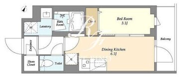 ドゥー工曳舟2 308 間取り図
