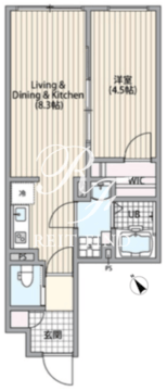 エルファーロ三軒茶屋6 202 間取り図