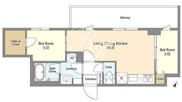 ドゥー工曳舟2 501 間取り図