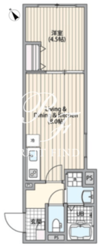 エルファーロ三軒茶屋6 304 間取り図