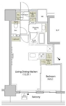 ザ・パークハビオ江古田 1104 間取り図