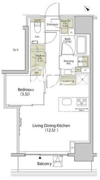 ザ・パークハビオ江古田 706 間取り図