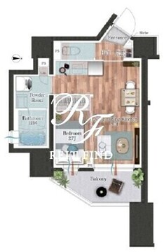 デュオフラッツ池尻大橋ノリス 1101 間取り図