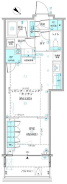 パークタワー勝どき M-2415 間取り図
