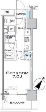 ＭＦＰＲコート武蔵小山 1204 間取り図