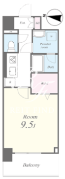 キャナルテラス品川 910 間取り図