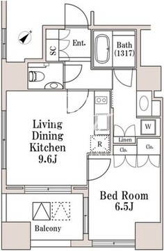 ラサンテ一番町 302 間取り図