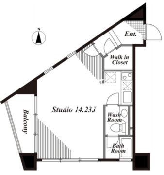キャビンアリーナ南青山 801 間取り図