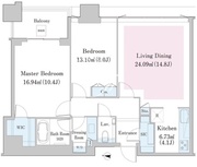 中野ステーションレジデンス 2202 間取り図