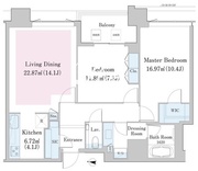 中野ステーションレジデンス 2303 間取り図