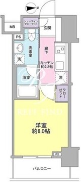 サンピエス大森 202 間取り図
