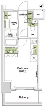ザ・パークハビオ東長崎 504 間取り図