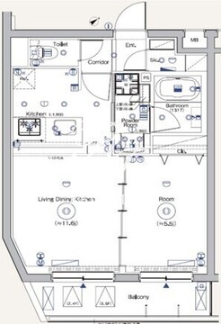 シーフォルム戸越公園2 410 間取り図