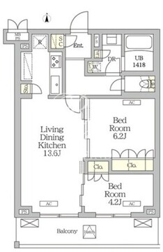 ミレーネ滝野川 405 間取り図