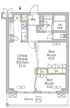 ミレーネ滝野川 305 間取り図