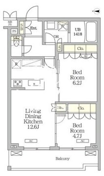 ミレーネ滝野川 309 間取り図