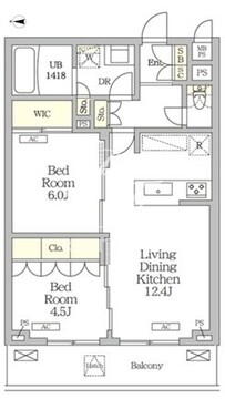 ミレーネ滝野川 311 間取り図