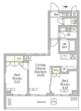ミレーネ滝野川 218 間取り図