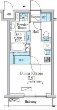 デュオフラッツ千歳船橋 107 間取り図