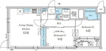 デュオフラッツ千歳船橋 301 間取り図