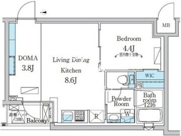 デュオフラッツ千歳船橋 303 間取り図