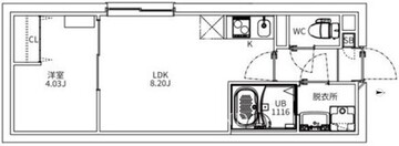マキシヴシティ神楽坂 403 間取り図