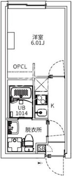 マキシヴシティ神楽坂 301 間取り図