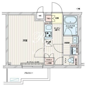 ルーブル練馬赤塚 407 間取り図