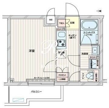 ルーブル練馬赤塚 208 間取り図