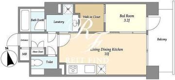 エルスタンザ白金台 404 間取り図