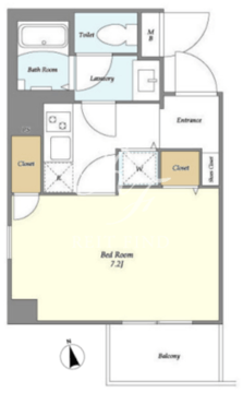 ミリアレジデンス赤坂 209 間取り図