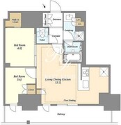 オアーゼ日暮里レジデンス 444 間取り図