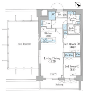 NIIYA平和台 414 間取り図