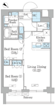 NIIYA平和台 213 間取り図