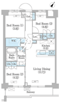NIIYA平和台 106 間取り図