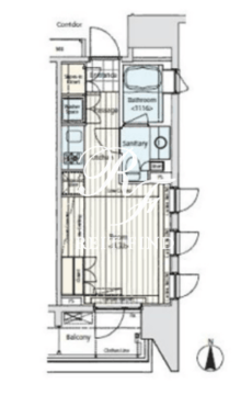 イプセ蒲田 603 間取り図