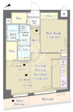メゾンデタカヤ 302 間取り図