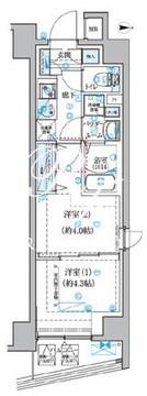 ECREDE上板橋 403 間取り図