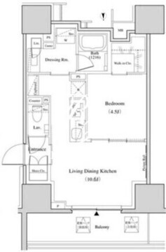 ザ・パークハビオ北千住 509 間取り図