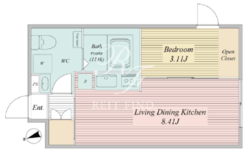 ライブフラット馬込 102 間取り図