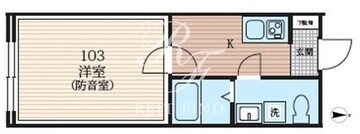 ラシクラス西大井 103 間取り図