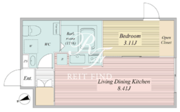 ライブフラット馬込 402 間取り図