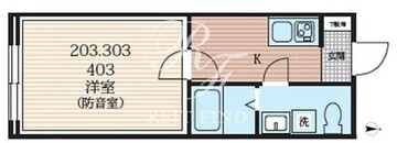 ラシクラス西大井 203 間取り図