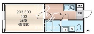 ラシクラス西大井 303 間取り図