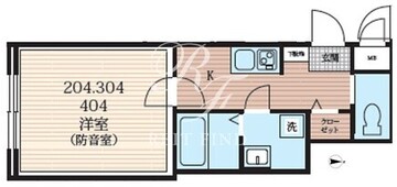 ラシクラス西大井 204 間取り図