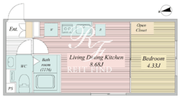 ライブフラット馬込 303 間取り図