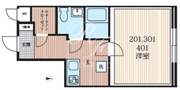 ラシクラス西大井 201 間取り図