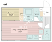 ライブフラット馬込 404 間取り図