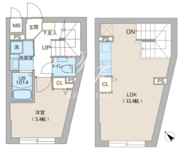 クリオラモード目黒洗足 402 間取り図