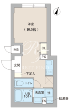 クリオラモード目黒洗足 203 間取り図